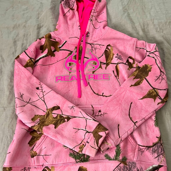 Realtree Womens Pink Camo Hoodie 